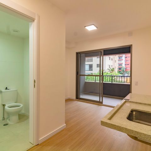 Studio à venda com 24m², 1 quarto e sem vaga