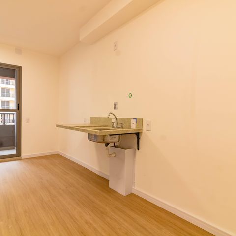Studio à venda com 24m², 1 quarto e sem vaga
