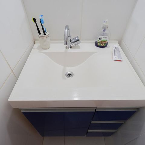 Casa à venda com 125m², 3 quartos e 2 vagas Casa à venda com 125m², 3 quartos e 2 vagasBanheiro social