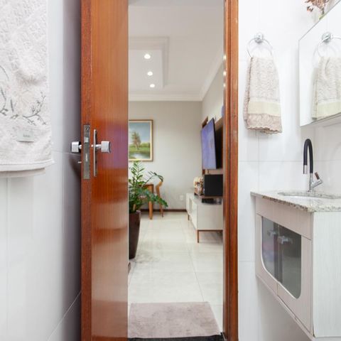 Apartamento à venda com 65m², 3 quartos e 1 vaga Apartamento à venda com 65m², 3 quartos e 1 vagaBanheiro