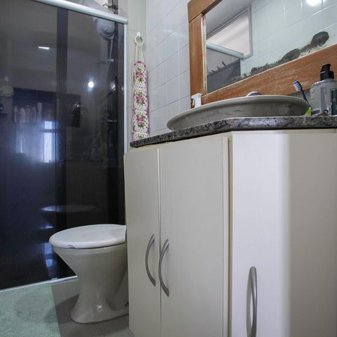 Apartamento à venda com 79m², 3 quartos e 1 vaga Apartamento à venda com 79m², 3 quartos e 1 vagaBanheiro social