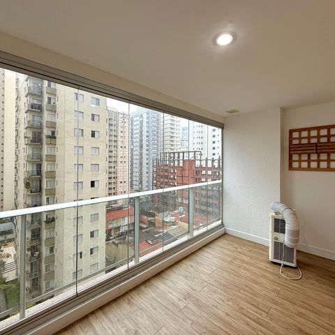 Studio para alugar com 33m², 0 quarto e 1 vaga Studio para alugar com 33m², 0 quarto e 1 vagaVaranda Integrada