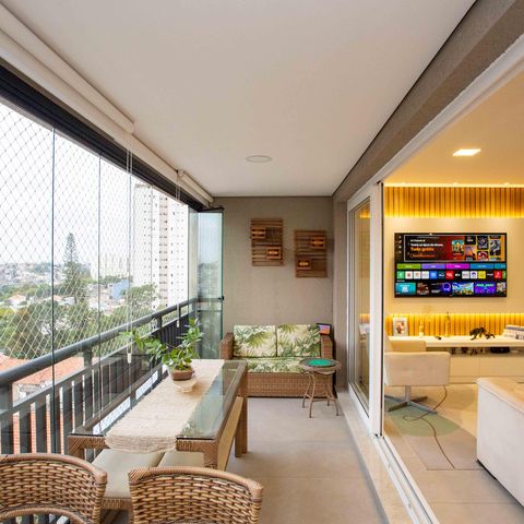 Apartamento à venda com 130m², 3 quartos e 3 vagasVaranda da Sala