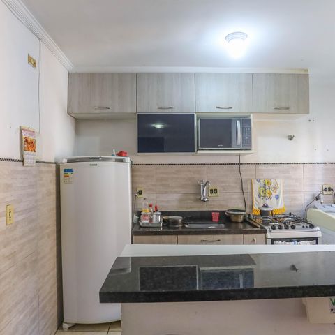 Apartamento à venda com 44m², 2 quartos e 1 vagaCozinha / área de serviço 