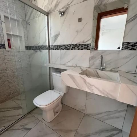 Casa para alugar com 105m², 3 quartos e 2 vagas Casa para alugar com 105m², 3 quartos e 2 vagasBanheiro