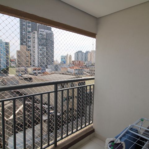 Studio à venda com 28m², 1 quarto e sem vagaVaranda