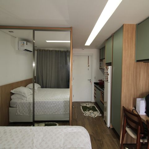 Studio à venda com 28m², 1 quarto e sem vagaStudio