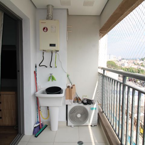 Studio à venda com 28m², 1 quarto e sem vagaVaranda