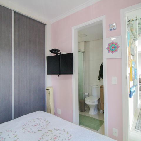 Apartamento à venda com 67m², 3 quartos e 1 vagaQuarto 3 - Suíte