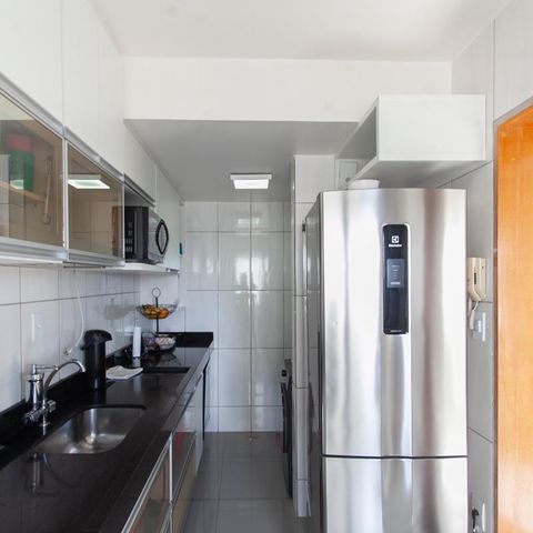 Apartamento à venda com 145m², 3 quartos e 3 vagas Apartamento à venda com 145m², 3 quartos e 3 vagasCozinha e Área de Serviço