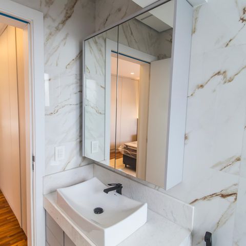 Casa de condomínio à venda com 542m², 6 quartos e 6 vagasBanheiro da Suíte