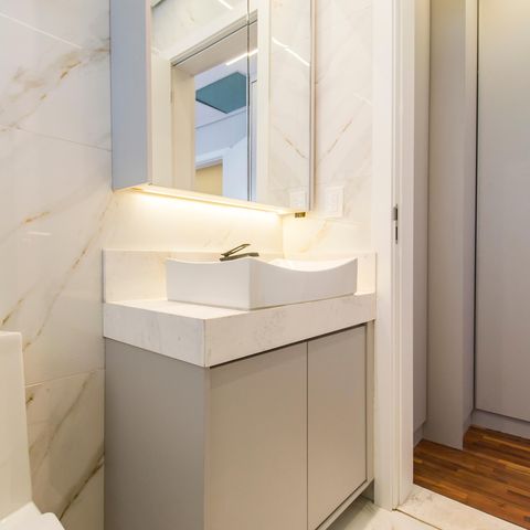 Casa de condomínio à venda com 542m², 6 quartos e 6 vagasBanheiro da Suíte
