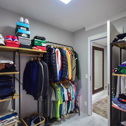 Apartamento à venda com 125m², 3 quartos e 2 vagasCloset da Suíte 
