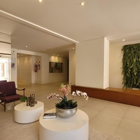 Studio à venda com 39m², 1 quarto e 1 vagaHall social