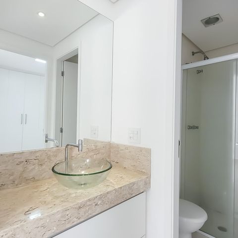 Studio à venda com 39m², 1 quarto e 1 vagaBanheiro Social