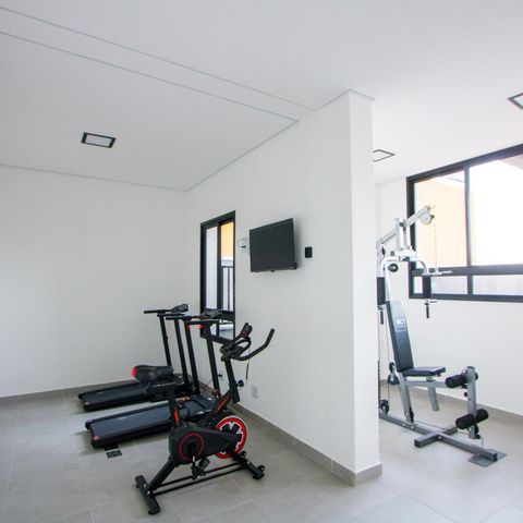 Apartamento à venda com 40m², 2 quartos e 2 vagas Apartamento à venda com 40m², 2 quartos e 2 vagasÁrea comum - Academia