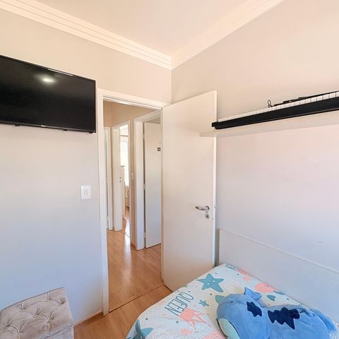 Casa de condomínio à venda com 110m², 3 quartos e 2 vagasQuarto 3