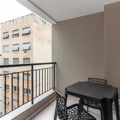 Studio à venda com 33m², 1 quarto e sem vagaVaranda do Studio