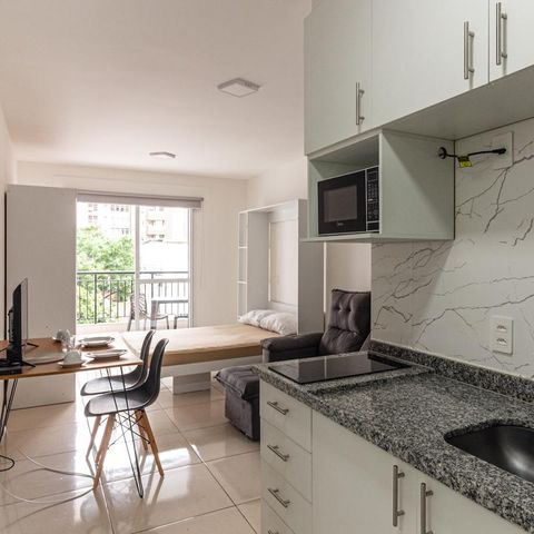 Studio à venda com 33m², 1 quarto e sem vagaCozinha