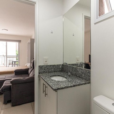 Studio à venda com 33m², 1 quarto e sem vagaBanheiro