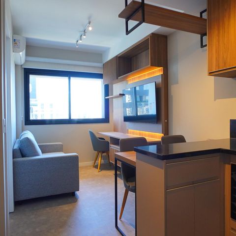 Apartamento à venda com 29m², 1 quarto e sem vaga Apartamento à venda com 29m², 1 quarto e sem vagaSala _cozinha