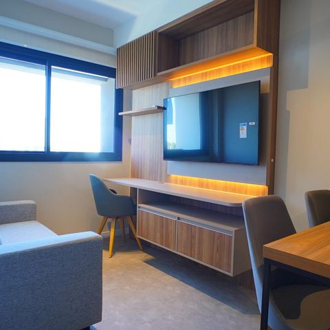 Apartamento à venda com 29m², 1 quarto e sem vaga Apartamento à venda com 29m², 1 quarto e sem vagaSala_Cozinha