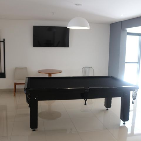 Studio à venda com 36m², 1 quarto e 1 vagaSalão de jogos