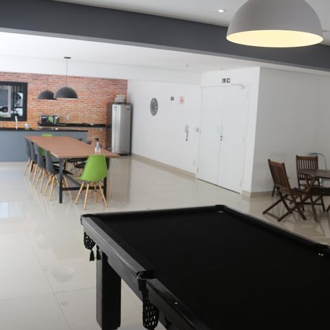 Studio à venda com 36m², 1 quarto e 1 vagaSalão de jogos