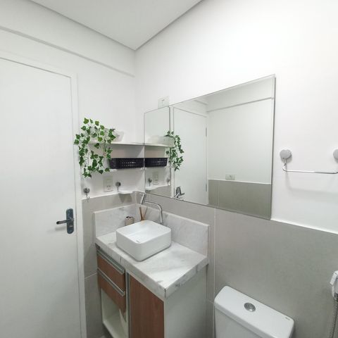Apartamento para alugar com 43m², 1 quarto e 1 vaga Apartamento para alugar com 43m², 1 quarto e 1 vagaBanheiro