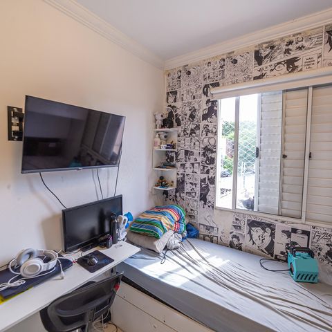 Apartamento à venda com 50m², 2 quartos e 1 vagaQuarto 2