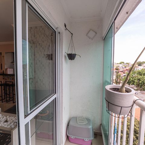 Apartamento à venda com 50m², 2 quartos e 1 vagaVaranda