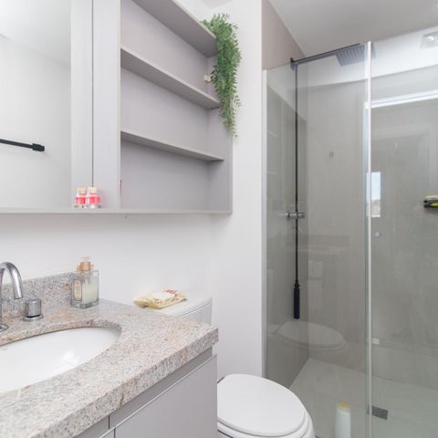 Apartamento à venda com 58m², 2 quartos e 1 vagaBanheiro Social