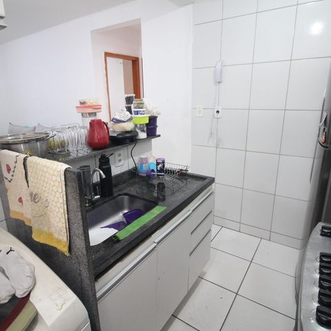 Apartamento à venda com 44m², 2 quartos e 1 vagaCozinha e Área de Serviço