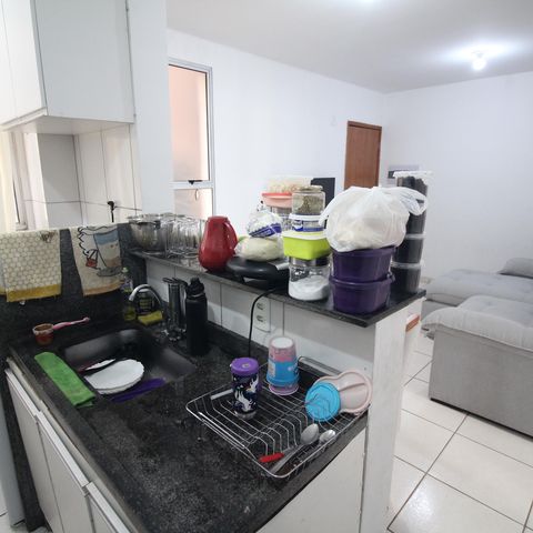 Apartamento à venda com 44m², 2 quartos e 1 vagaCozinha e Área de Serviço