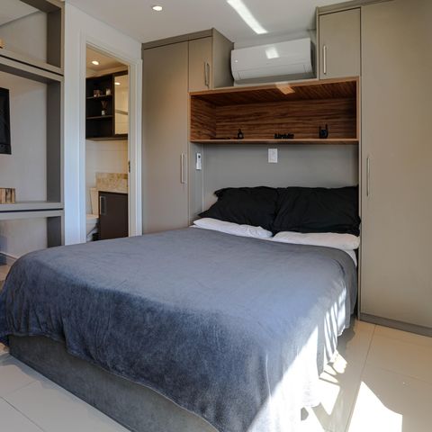 Apartamento para alugar com 27m², 1 quarto e 1 vaga Apartamento para alugar com 27m², 1 quarto e 1 vagaDormitório