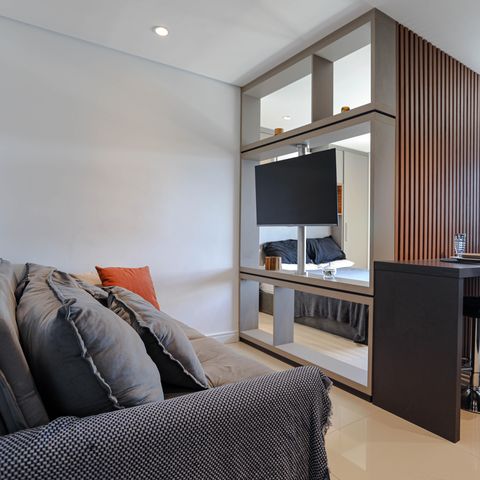 Apartamento para alugar com 27m², 1 quarto e 1 vaga Apartamento para alugar com 27m², 1 quarto e 1 vagaSala