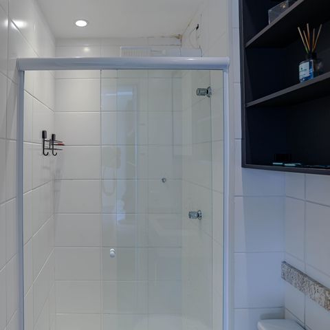 Apartamento para alugar com 27m², 1 quarto e 1 vaga Apartamento para alugar com 27m², 1 quarto e 1 vagaBanheiro
