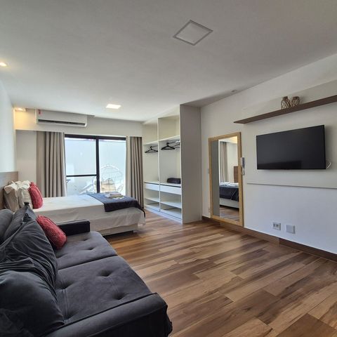 Studio à venda com 45m², 1 quarto e 1 vaga