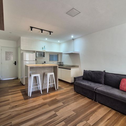 Studio à venda com 45m², 1 quarto e 1 vaga