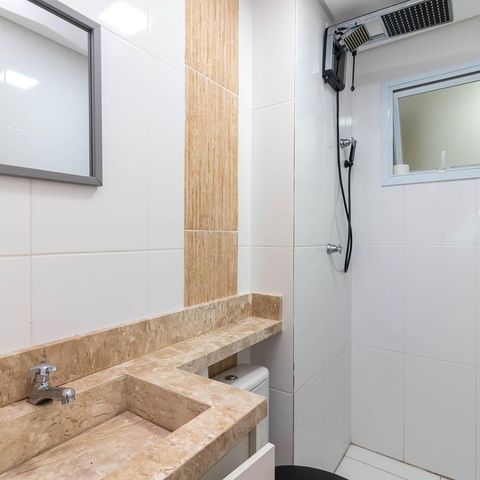 Apartamento à venda com 45m², 2 quartos e sem vaga Apartamento à venda com 45m², 2 quartos e sem vagaBanheiro
