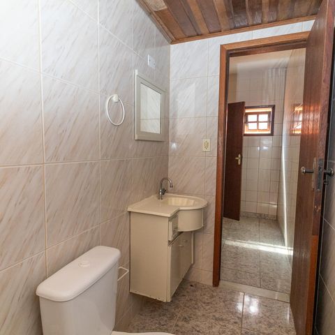 Casa para alugar com 100m², 2 quartos e 1 vaga Casa para alugar com 100m², 2 quartos e 1 vagaBanheiro da Suíte