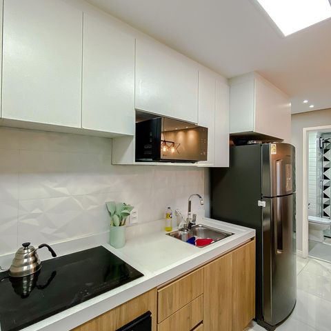 Apartamento à venda com 38m², 2 quartos e 1 vagaCozinha e Área de Serviço