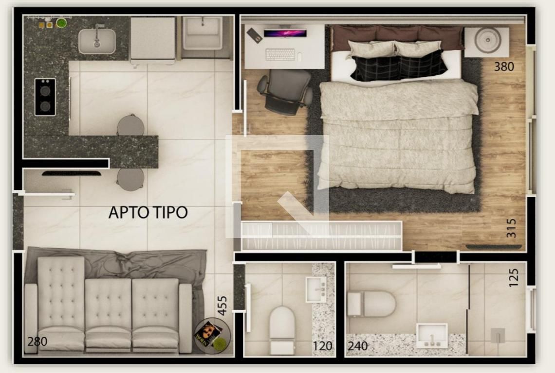 Apartamento com 1 quarto — São Luíz, Belo Horizonte