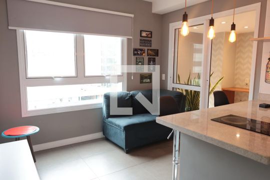 Sala de apartamento à venda com 1 quarto, 40m² em Vila Olímpia, São Paulo