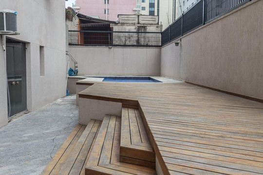 Piscina de apartamento para alugar com 4 quartos, 210m² em Indianópolis, São Paulo