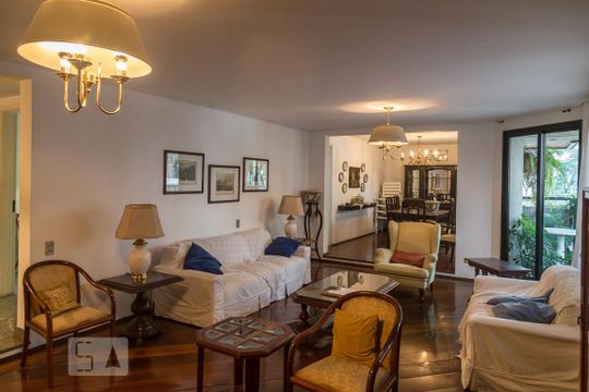 Sala de apartamento para alugar com 4 quartos, 210m² em Indianópolis, São Paulo