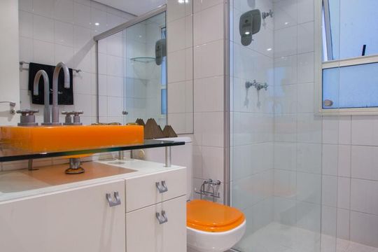 BANHEIRO de apartamento para alugar com 1 quarto, 40m² em Vila Uberabinha, São Paulo