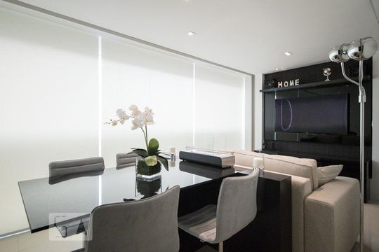 Sala de Jantar de apartamento para alugar com 1 quarto, 57m² em Vila Nova Conceição, São Paulo