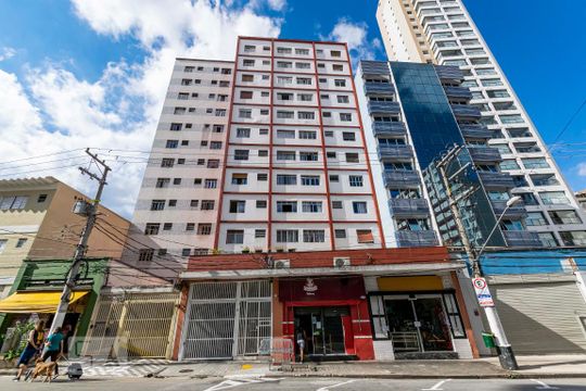 Fachada de apartamento à venda com 1 quarto, 49m² em Liberdade, São Paulo