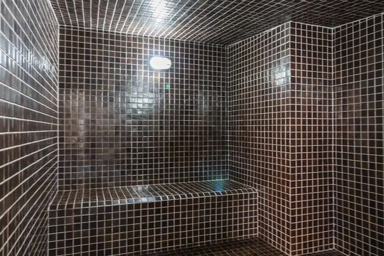 Sauna - Condomínio de kitnet/studio para alugar com 1 quarto, 49m² em Vila Gertrudes, São Paulo